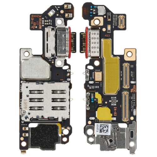 Ladeanschluss + SIM-Karten Halter + Platine 0235AMQK für Honor Magic7 Pro (PTP-AN10,PTP-N49)