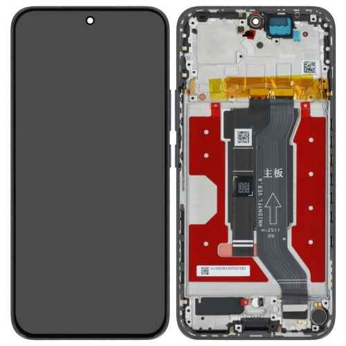 Display Modul mit Rahmen und Toucheinheit midnight black/schwarz 0235APNR für Honor 400 5G (DNY-NX9)