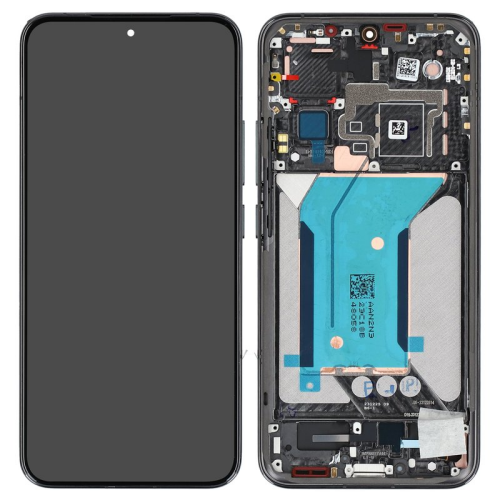 Display Modul mit Rahmen und Toucheinheit black/schwarz 56000400N300 für Xiaomi 14 (23127PN0CC,23127PN0CG)