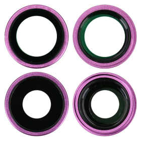 Kamera Linse + Lünette Set pink/rosa für Apple...