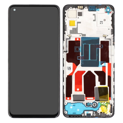 Display Modul mit Rahmen und Toucheinheit black/schwarz 4905997 für Oppo Reno5 5G (CPH2145)