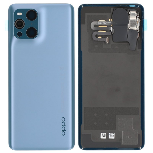 Batteriedeckel Rückseite Akkudeckel blue/gelb 6561751 für Oppo Find X3 Pro (CPH2173)