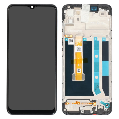 Display Modul mit Rahmen und Toucheinheit dynamic black/schwarz 4905630 für Oppo A15 (CPH2185)