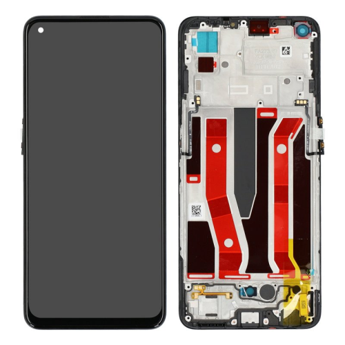 Display Modul mit Rahmen und Toucheinheit black/schwarz 4908719 für Oppo A94 5G (CPH2211)