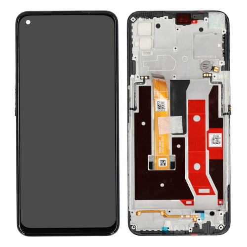 Display Modul mit Rahmen und Toucheinheit navy/marineblau black/schwarz 4907746 für Oppo A73 5G (CPH2161)