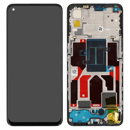 Display Modul mit Rahmen und Toucheinheit black/schwarz 4908139 für realme GT Master 5G (RMX3363,RMX3360)