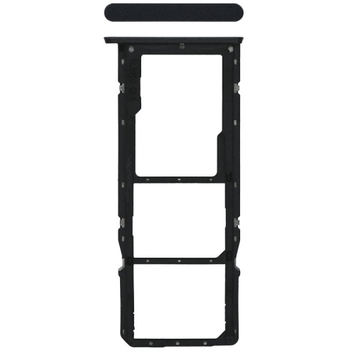 SIM-Karten Halter glowing black/schwarz für realme C35 (RMX3511)