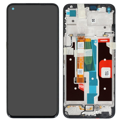 Display Modul mit Rahmen und Toucheinheit black/schwarz 4908405 für realme 8i (RMX3151)