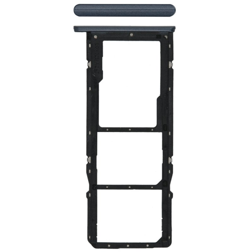 SIM-Karten Halter cross black/schwarz für realme C21 (RMX3201)