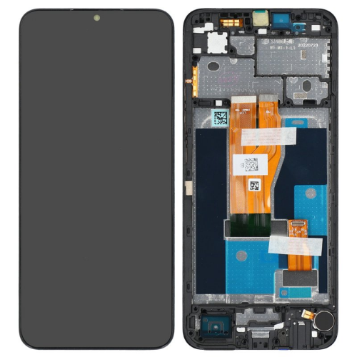 Display Modul mit Rahmen und Toucheinheit black/schwarz 4130336 für realme C33 (RMX3624)