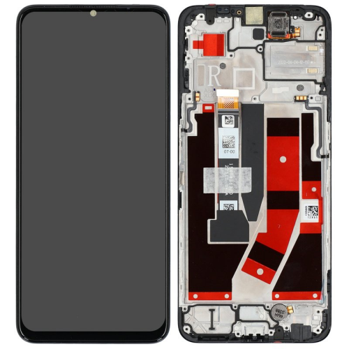 Display Modul mit Rahmen und Toucheinheit hyper black/schwarz 4130208 für realme narzo 50 5G (RMX3572, RMX3571)