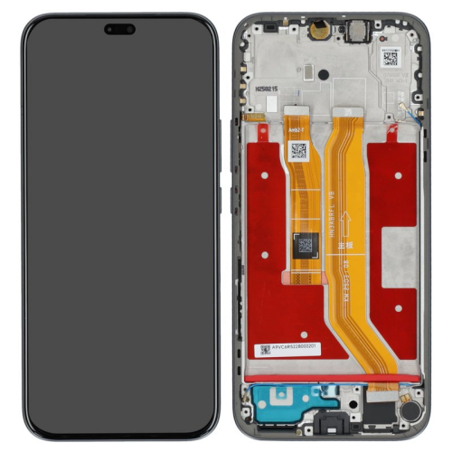 Display Modul mit Rahmen und Toucheinheit velvet black/schwarz 0235ANTF für Honor 400 Lite 5G (ABR-NX1)