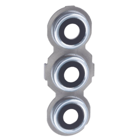 Haupt Kamera Linse + Lünette silver/silber für...