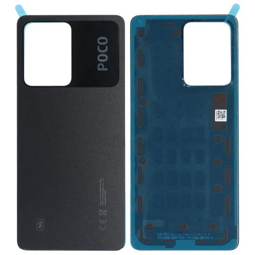 Batteriedeckel Rückseite Akkudeckel black/schwarz 1610111000652A für POCO X5 Pro 5G (22101320G,22101320I)