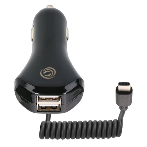 anco Autoladegerät mit USB-C und 2x Hochleistungs USB-A Ports 6A - black