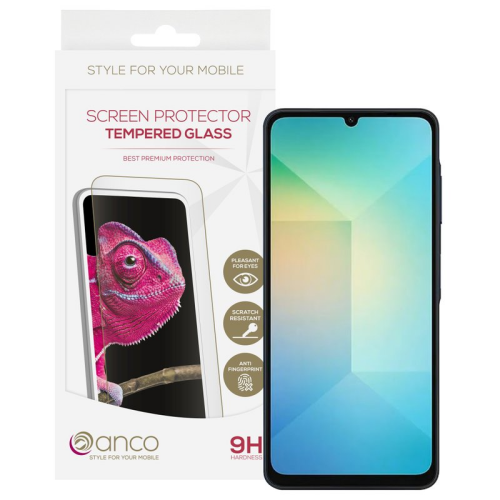 anco Tempered Glass Fullscreen für A065F, A066B Samsung Galaxy A06 4G, A06 5G - black