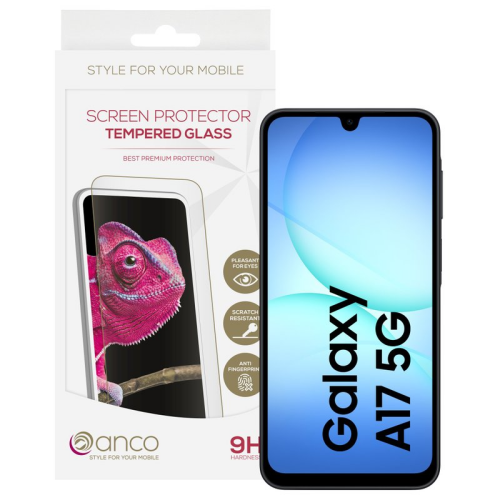 anco Tempered Glass Fullscreen für A175B, A176B Samsung Galaxy A17 4G, A17 5G - black
