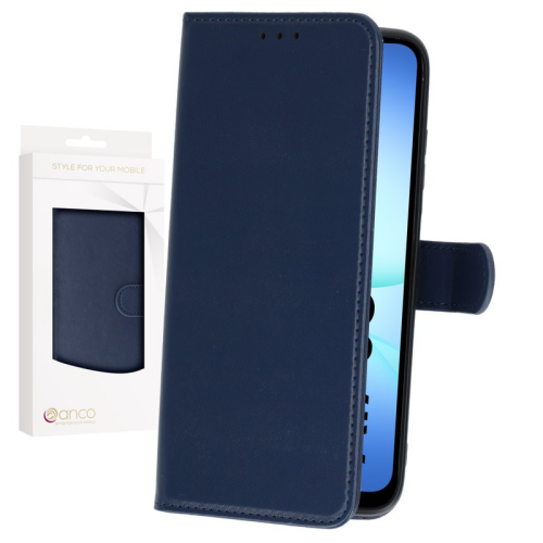 anco Basic Bookcase für A175B, A176B Samsung Galaxy A17 4G, A17 5G - blue