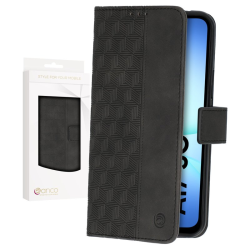 anco Bookcase Geometric für A175B, A176B Samsung Galaxy A17 4G, A17 5G - black