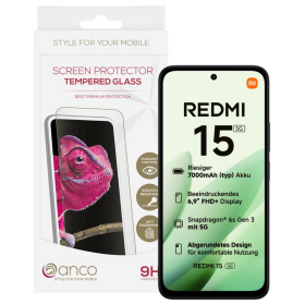 anco Tempered Glass Fullscreen für Xiaomi Redmi 15...