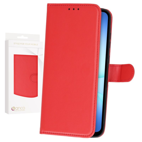 anco Basic Bookcase für A175B, A176B Samsung Galaxy A17 4G, A17 5G - red