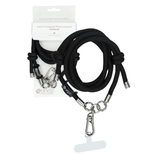 anco Crossbody Phone Lanyard universal - black