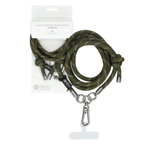 anco Crossbody Phone Lanyard universal - green / white