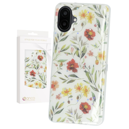 anco Flower Case für A075F Samsung Galaxy A07 4G - white