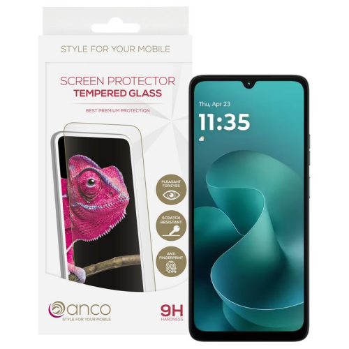 anco Tempered Glass Fullscreen für Motorola Moto G06 - black