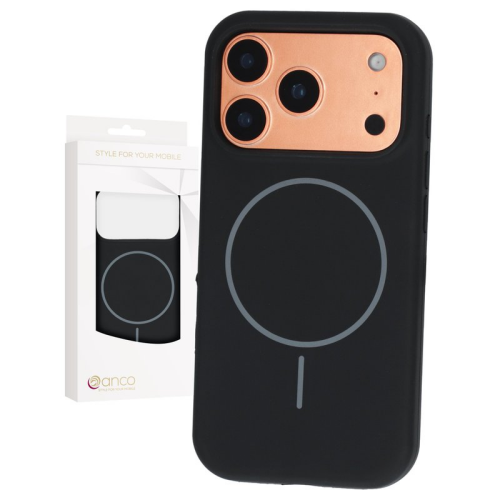 anco Magnet Liquid Silicone Case für Apple iPhone 17 Pro - black