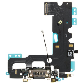 Ladeanschluss + Mikrofon + Flexkabel black/schwarz...