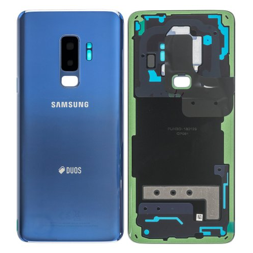 Batteriedeckel Rückseite Akkudeckel coral blue/gelb GH82-15660D für Samsung Galaxy S9+ SM-G965F