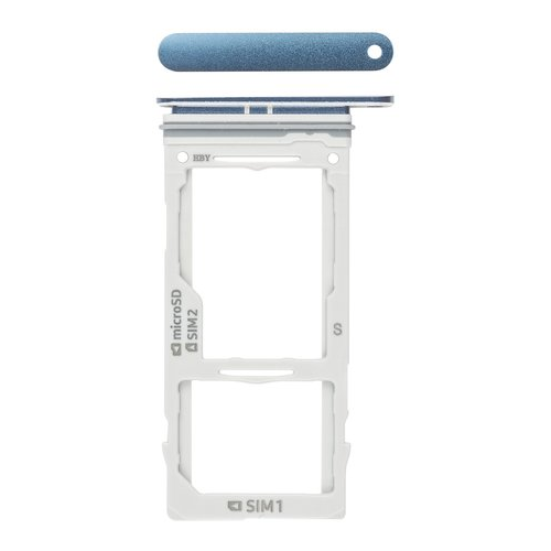 SIM SD-Karten Halter/Lesegerät coral blue/blau GH98-42650D für Samsung Galaxy S9 SM-G960F