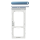 SIM SD-Karten Halter/Lesegerät coral blue/blau GH98-42650D für Samsung Galaxy S9 SM-G960F