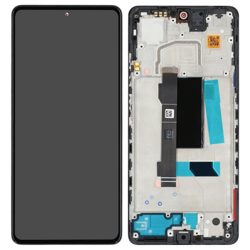 Display Modul mit Rahmen und Toucheinheit black/schwarz 5600010M2000 für POCO X5 Pro 5G (22101320G,22101320I)