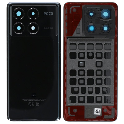 Batteriedeckel Rückseite Akkudeckel black/schwarz 560019N11A00 für POCO X6 Pro 5G (2311DRK48G,2311DRK48I)