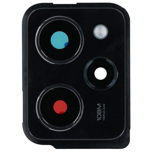 Kamera Linse + Lünette black/schwarz für POCO X5 Pro 5G (22101320G,22101320I)