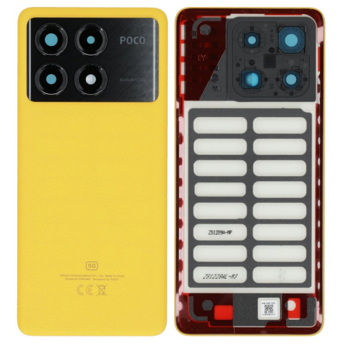 Batteriedeckel Rückseite Akkudeckel yellow/gelb 560017N11A00 für POCO X6 Pro 5G (2311DRK48G,2311DRK48I)