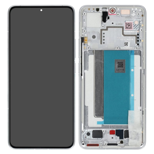 Display Modul mit Rahmen und Toucheinheit white/weiß 5600150N1100 für POCO F6 Pro 5G (23113RKC6G)
