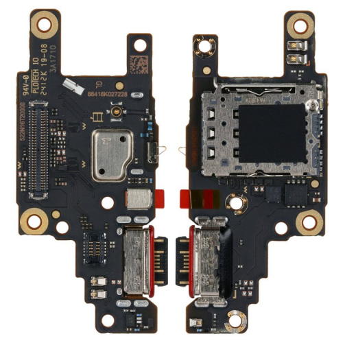 Ladeanschluss + SIM-Karten Halter + Platine 5600010N16T00 für POCO F6 5G (24069PC21G)