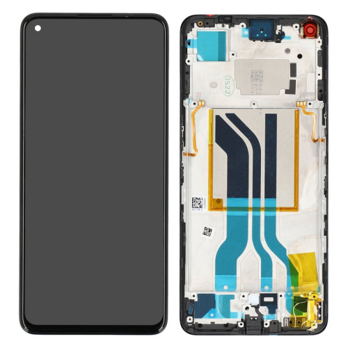 Display Modul mit Rahmen und Toucheinheit steel black/schwarz 57983109508 für realme GT 2 (RMX3310)