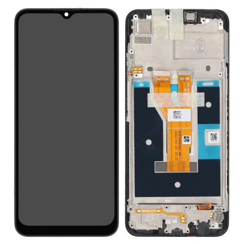 Display Modul mit Rahmen und Toucheinheit cool grey/grau 4907881 für realme C11 2021 (RMX3231)