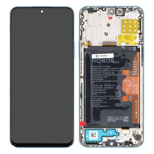 Display Modul mit Rahmen und Toucheinheit + Batterie X8a, 90 Lite - cyan lake 0235AEUJ für Honor 90 Lite (CRT-NX1)