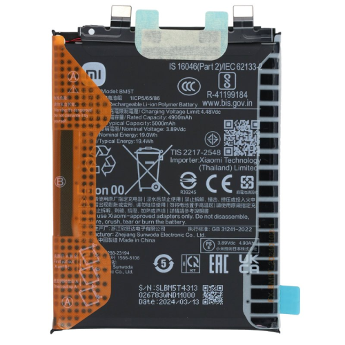 Xiaomi Li-Ion Akku BM5T für POCO X6 Pro 5G (2311DRK48G 2311DRK48I)