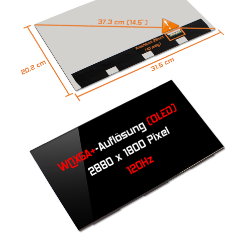 OLED Display 14,5" 2880x1800 passend für Samsung ATNA45AF01-0
