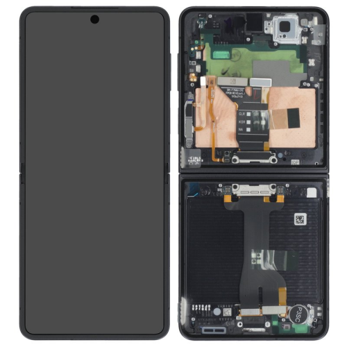 Display Modul mit Rahmen und Toucheinheit jetblack GH82-37581C für Samsung Galaxy Z Flip7 SM-F766B