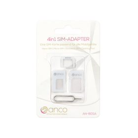 anco SIM Card Adapter 4 in1