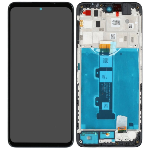 Display Modul mit Rahmen und Toucheinheit slate grey/gray/grau 5D68C20795 für Motorola Moto E32s (XT2229)