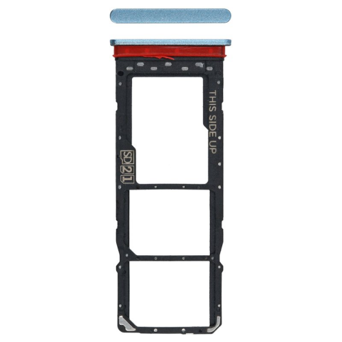 SIM-Karten Halter crystal blue/blau S948D54011 für Motorola Moto E22 (XT2239-6)