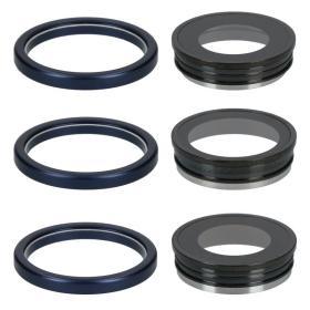 Kamera Linse + Lünette deep blue/gelb für Apple...